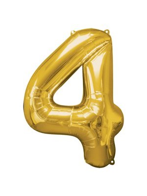 BALÃO DOURADO NUMERO 4